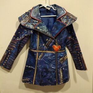 Disney Store Descendants 2 Evie Faux Leather Jacket Sz 5-6-Cosplay Halloween